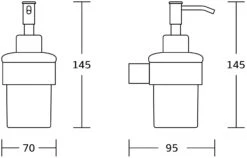 Mexen Adox Dozownik Do Mydła, Czarny - 70182388-70