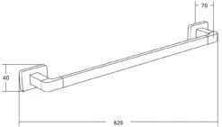 Mexen Asis Wieszak Na Ręcznik, Złoty - 7017624-50