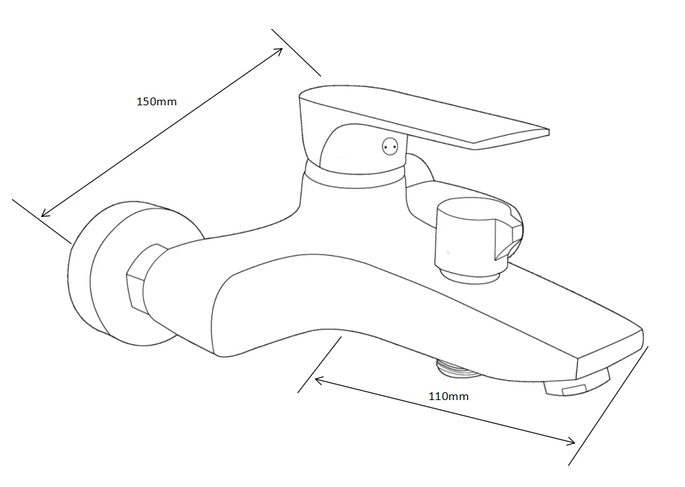 Mexen Axel R40 Zestaw Wannowy, Czarny - 73803R40-70 - obrazek 2