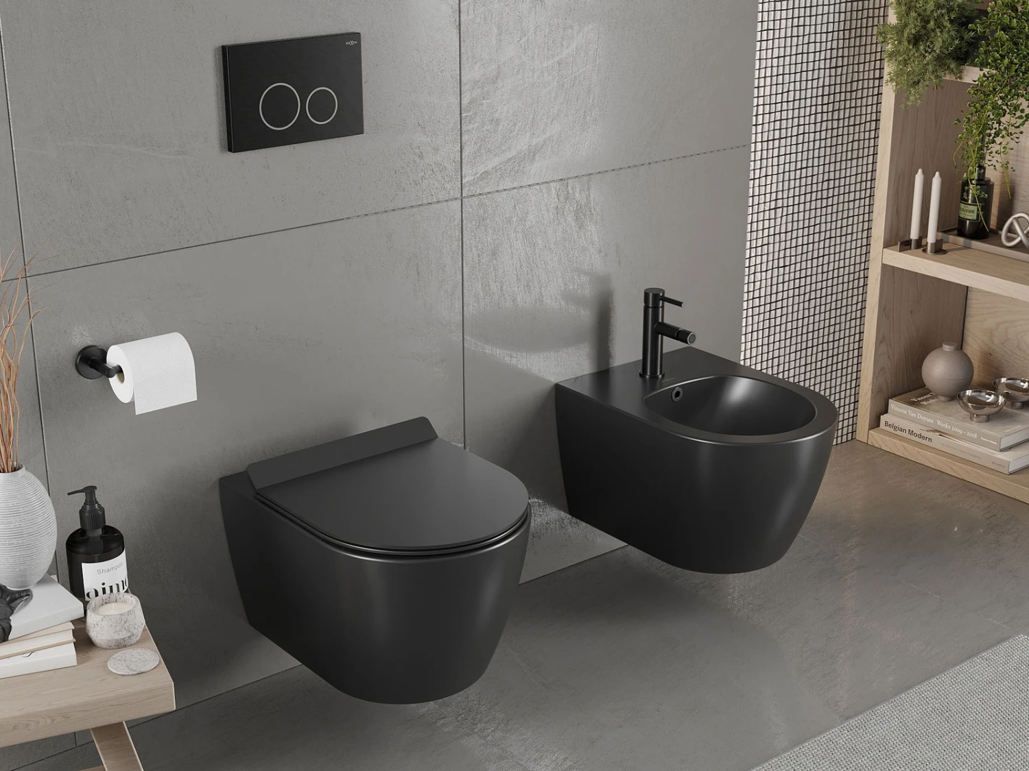 Mexen Carmen Miska Wc Rimless Z Deską Wolnoopadającą Slim, Duroplast, Czarna Mat - 30880185