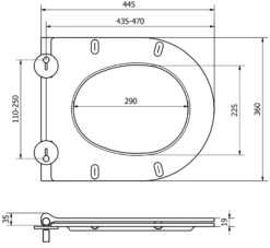 Mexen Deska Wolnoopadająca Slim, Duroplast, Biała - 39050100
