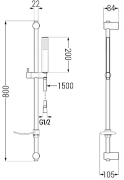 Mexen DF00 Zestaw Prysznicowy Suwany, Różowe Złoto - 785004582-60