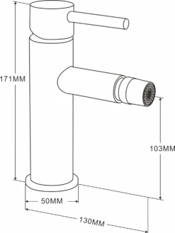 Mexen Elba Bateria Bidetowa Chrom - 74120-00