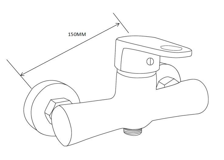 Mexen Erik Zestaw Prysznicowy Natynkowy Z Deszczownicą I Baterią Prysznicową Kama, Chrom - 72540205-00 - obrazek 2