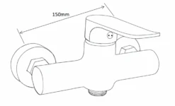 Mexen Erik Zestaw Prysznicowy Natynkowy Z Deszczownicą I Baterią Prysznicową Pecos, Chrom - 72740205-00