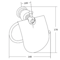 Mexen Estela Uchwyt Na Papier Toaletowy, Różowe Złoto - 7011533-60