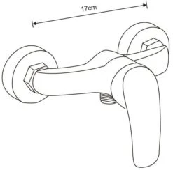 Mexen Fabia DF05 Bateria Prysznicowa Z Zestawem Prysznicowym, Czarna - 74654DF05-70