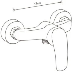 Mexen Fabia DF72 Bateria Prysznicowa Z Zestawem Prysznicowym, Czarna - 74654DF72-70