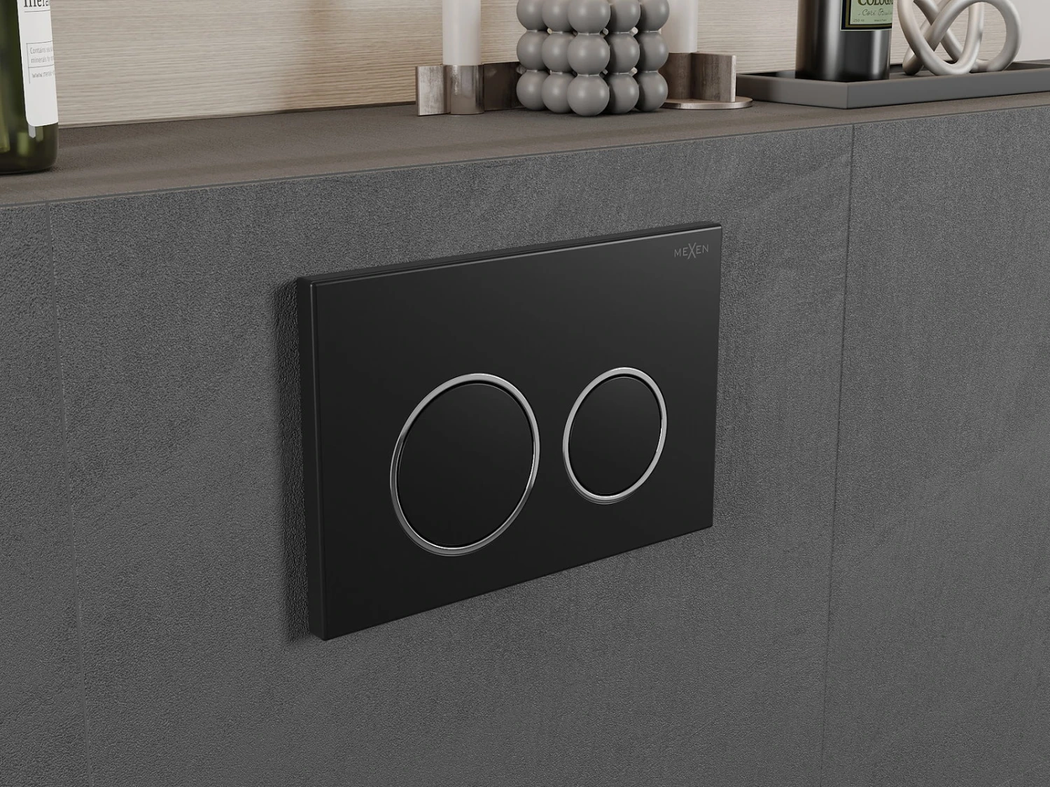 Mexen Fenix 07 XS Przycisk Spłukujący, Czarny - 600703 - obrazek 2