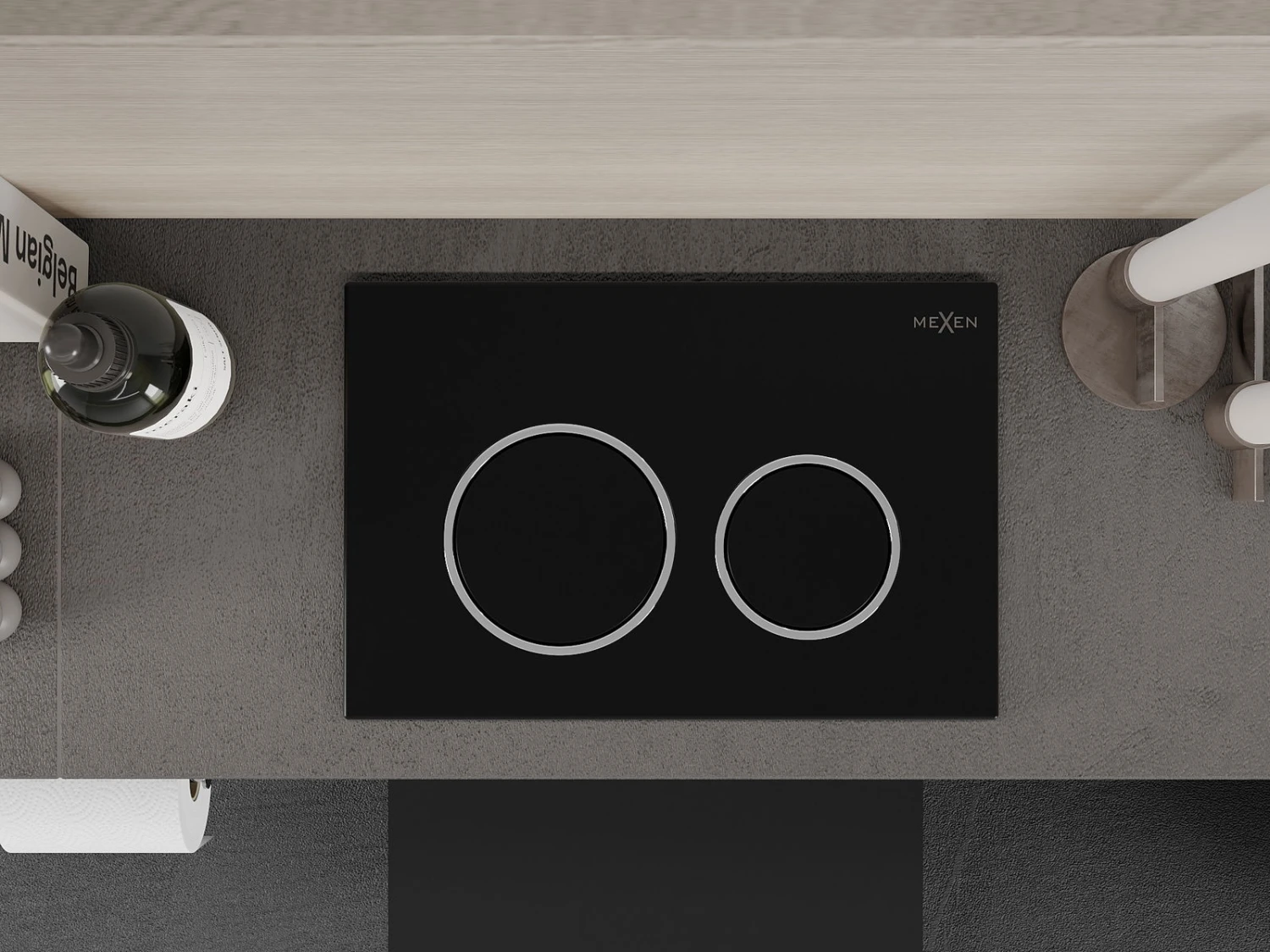 Mexen Fenix 07 XS Przycisk Spłukujący, Czarny - 600703 - obrazek 3