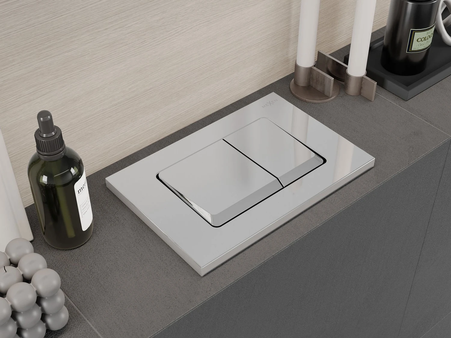 Mexen Fenix 10 XS Przycisk Spłukujący, Chrom Błyszczący - 601001 - obrazek 4