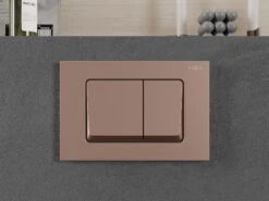 Mexen Fenix 10 XS Przycisk Spłukujący, Różowe Złoto - 601005