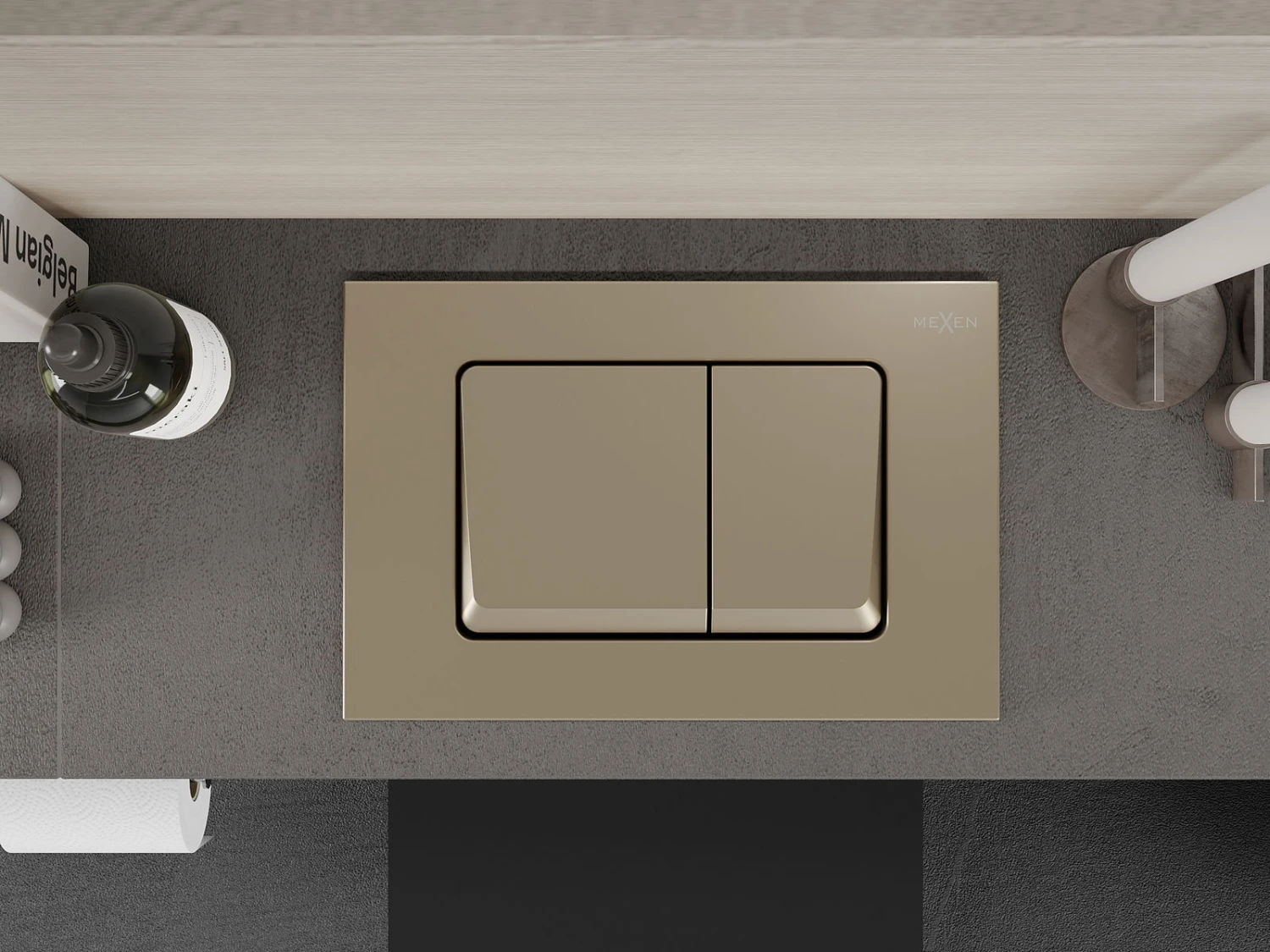 Mexen Fenix 10 XS Przycisk Spłukujący, Złoty - 601004 - obrazek 3