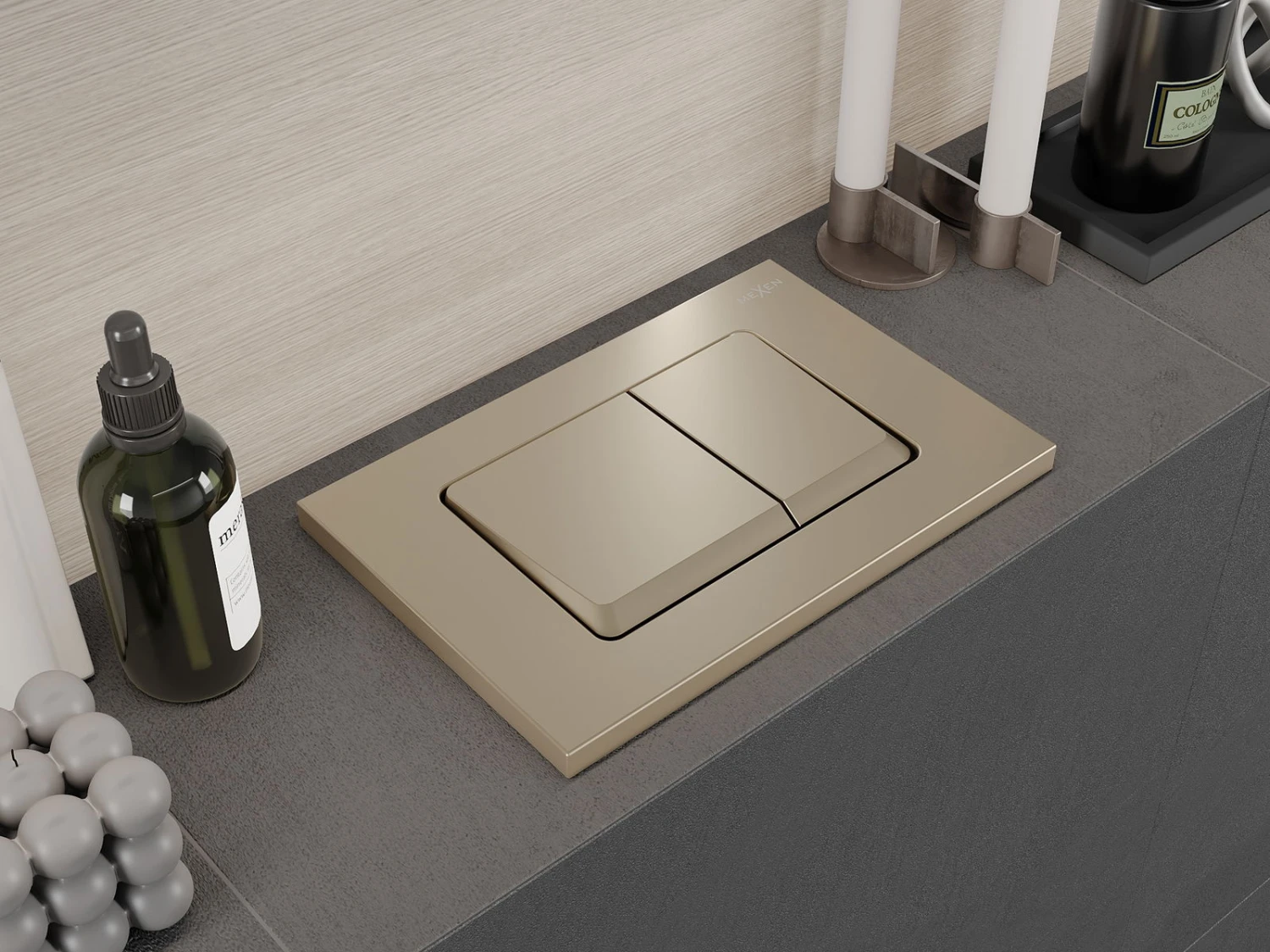 Mexen Fenix 10 XS Przycisk Spłukujący, Złoty - 601004 - obrazek 4