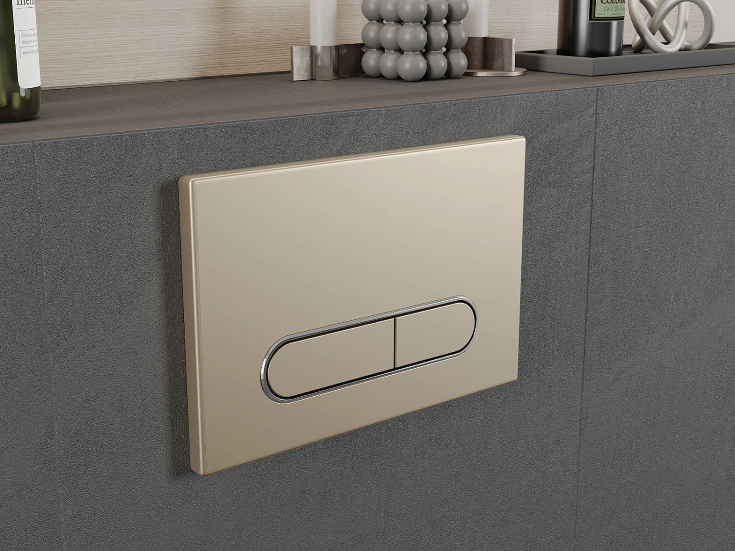 Mexen Fenix 11 Przycisk Spłukujący, Złoty - 601104 - obrazek 2