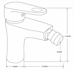 Mexen Kama Bateria Bidetowa, Czarna - 72520-70