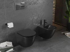 Mexen Lena Miska Wc Rimless, Czarna Mat - 3322XX85