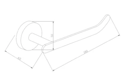 Mexen Loft Uchwyt Na Papier Toaletowy, Czarny - 7012633-70