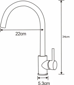 Mexen Luna Bateria Kuchenna, Chrom - 671400-00