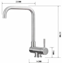Mexen Madox Bateria Kuchenna Podokienna, Chrom - 672000-00