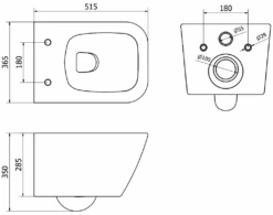 Mexen Madox Miska Wc Rimless Z Deską Wolnoopadającą Slim, Duroplast, Biała - 30154000