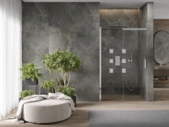 Mexen Omega Drzwi Prysznicowe Rozsuwane 120 Cm, Transparent, Chrom - 825-120-000-01-00