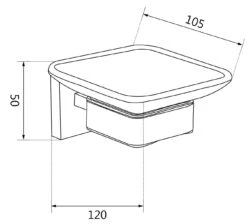 Mexen Vox Mydelniczka, Złota - 707039-55