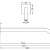 Mexen Ramię Prysznicowe ścienne 38 Cm Chrom - 79113-00