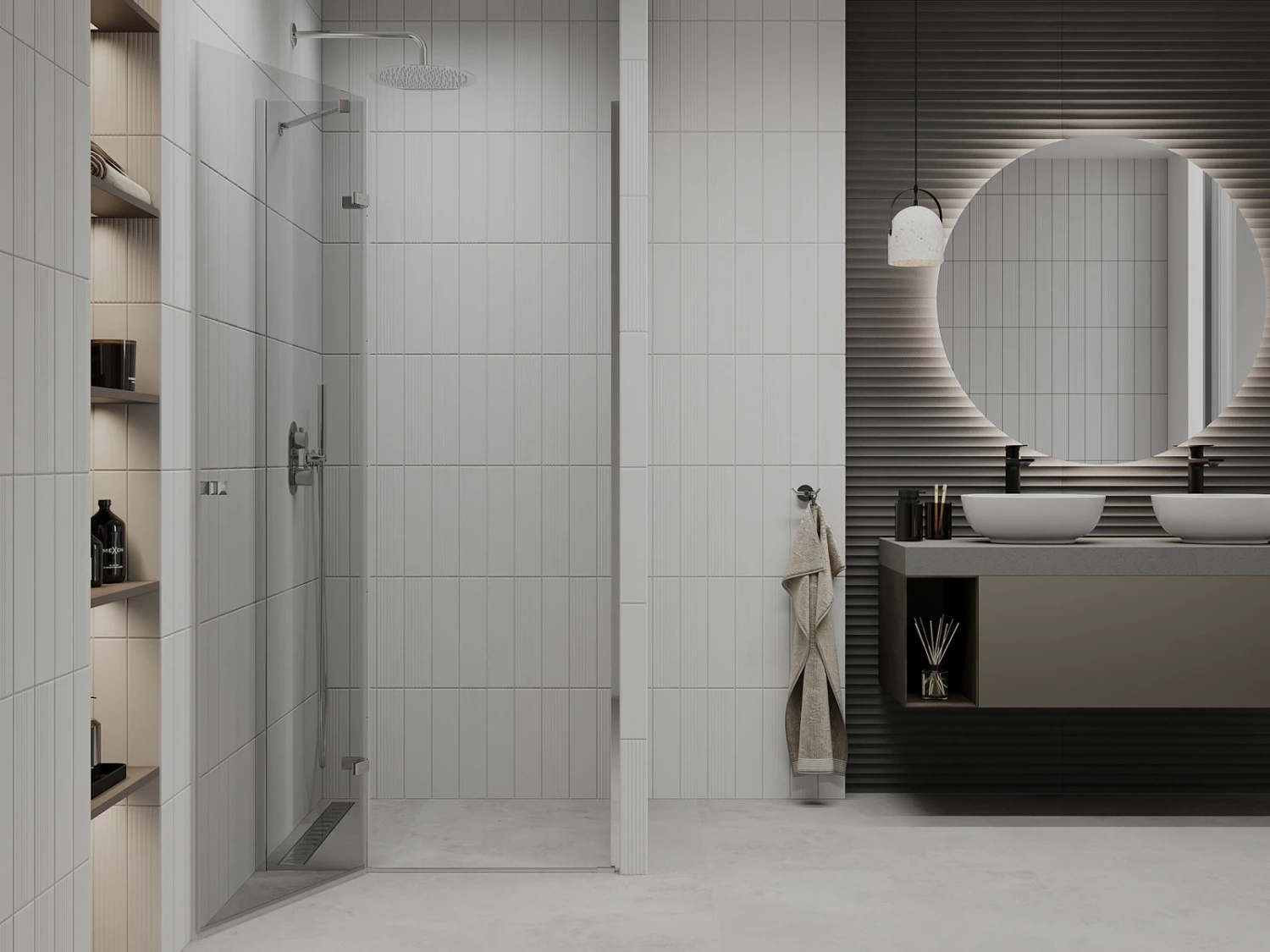 Mexen Roma Drzwi Prysznicowe Uchylne 120 Cm, Transparent, Chrom - 854-120-000-01-00 - obrazek 2