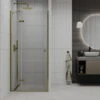 Mexen Roma Drzwi Prysznicowe Uchylne 120 Cm, Transparent, Złote - 854-120-000-50-00