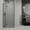 Mexen Roma Drzwi Prysznicowe Uchylne 70 Cm, Transparent, Czarne - 854-070-000-70-00