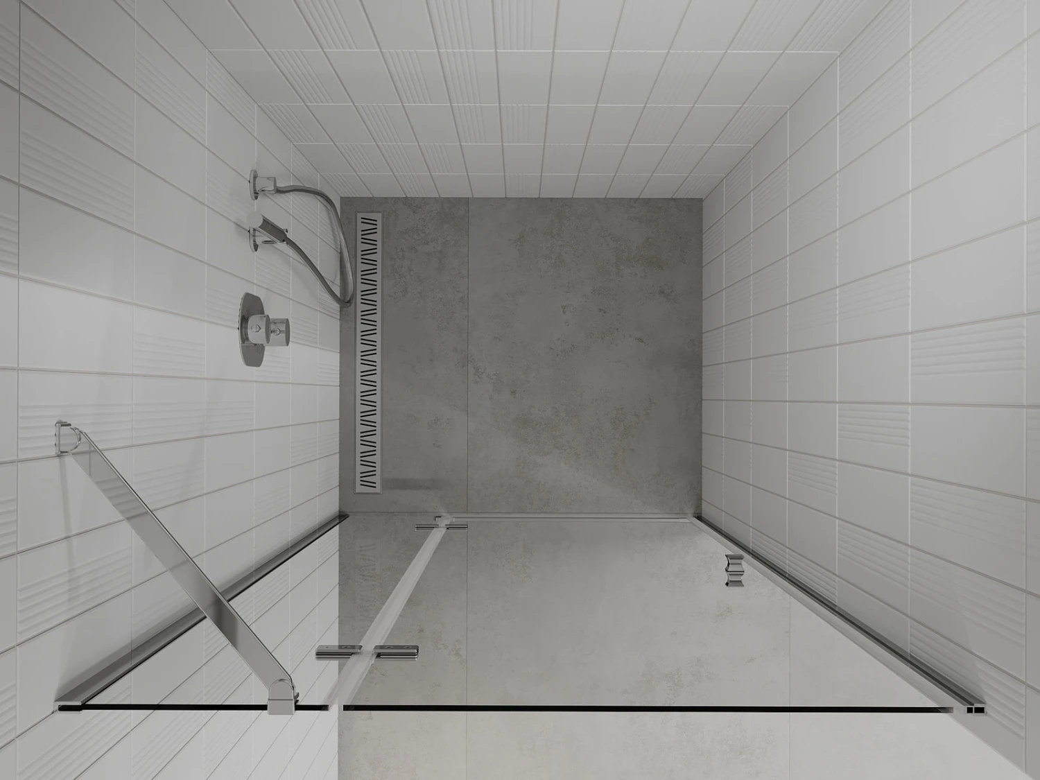 Mexen Roma Drzwi Prysznicowe Uchylne 90 Cm, Transparent, Chrom - 854-090-000-01-00 - obrazek 5