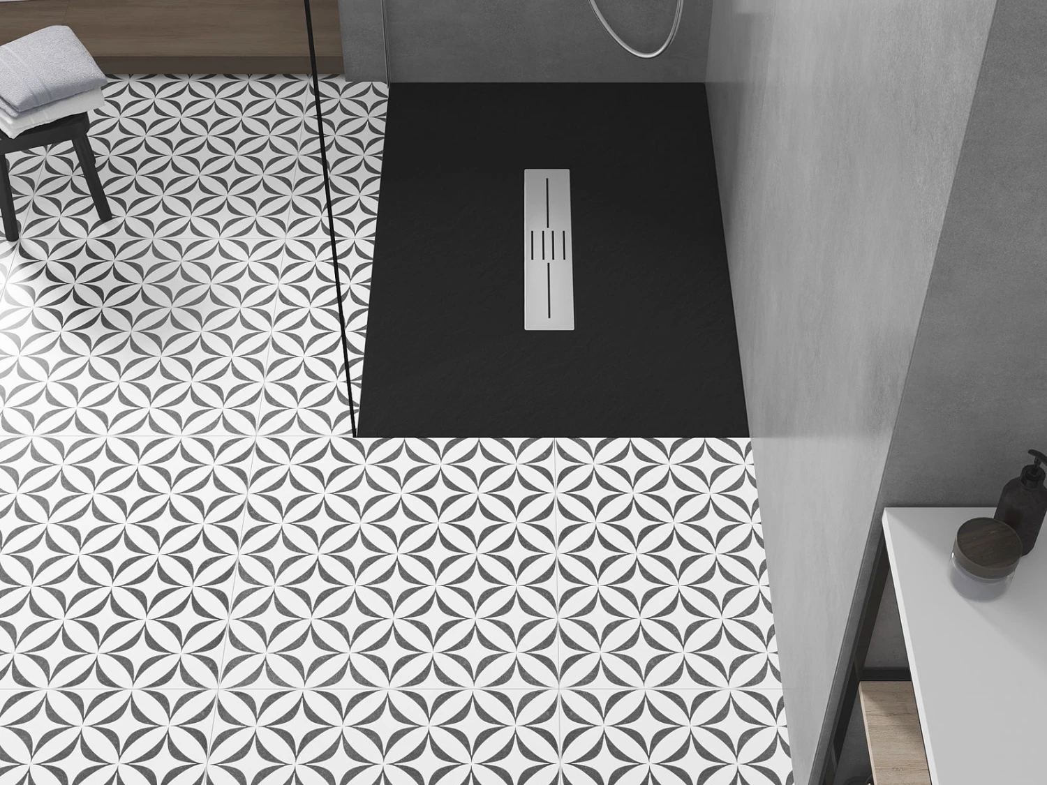 Mexen Toro Brodzik Prostokątny SMC 100 X 80 Cm, Czarny - 43708010 - obrazek 2