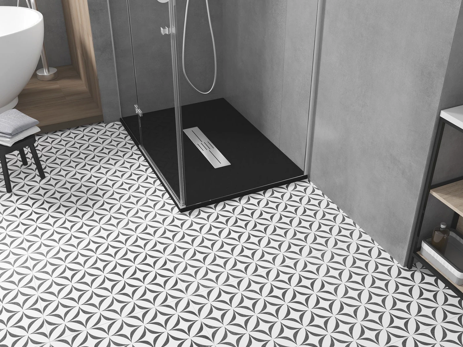 Mexen Toro Brodzik Prostokątny SMC 100 X 80 Cm, Czarny - 43708010 - obrazek 6