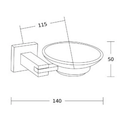 Mexen Vane Mydelniczka, Złota - 7020939-50