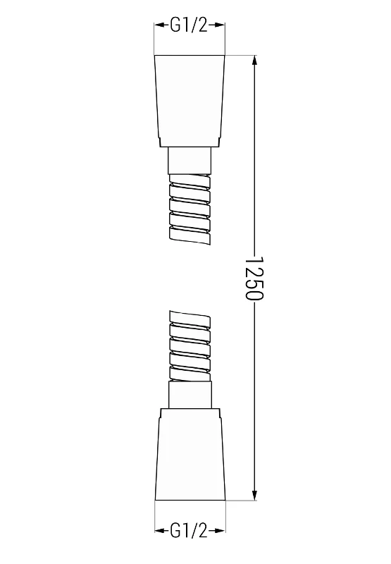 Mexen Wąż Prysznicowy 125 Cm, Złoty - 79435-50