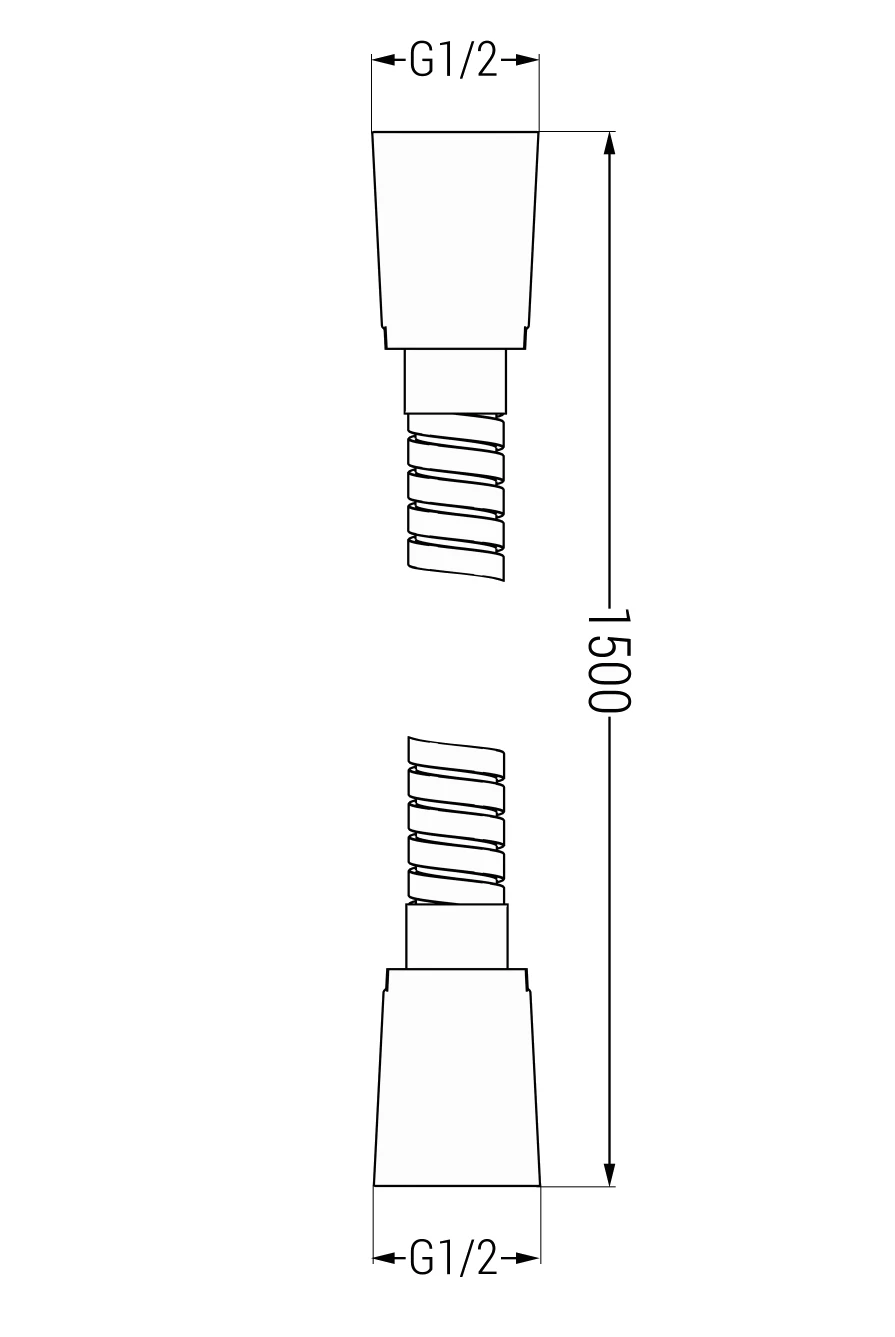Mexen Wąż Prysznicowy 150 Cm, Biały - 79460-20