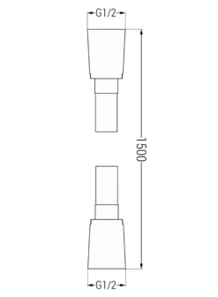 Mexen Wąż Prysznicowy 150 Cm, Grafit - 79450-66