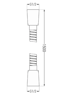 Mexen Wąż Prysznicowy 150 Cm, Różowe Złoto - 79460-60