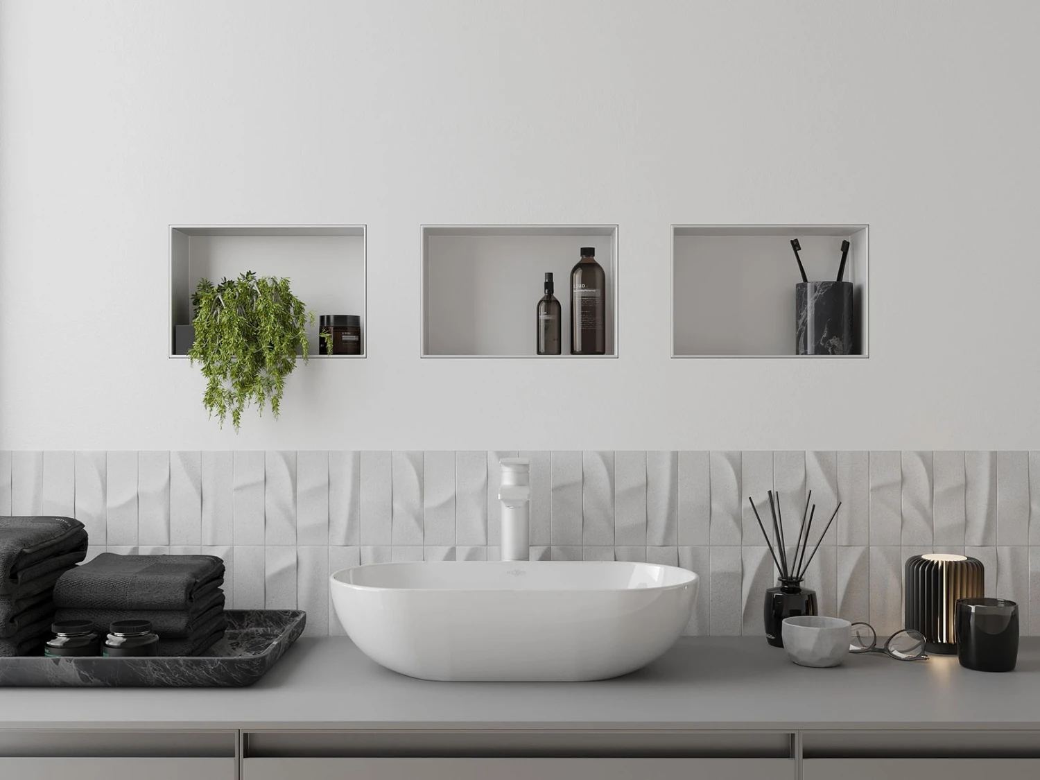 Mexen X-Wall-NR Półka Wnękowa Bex Kołnierza 30 X 20 Cm, Biała - 1921302010 - obrazek 5