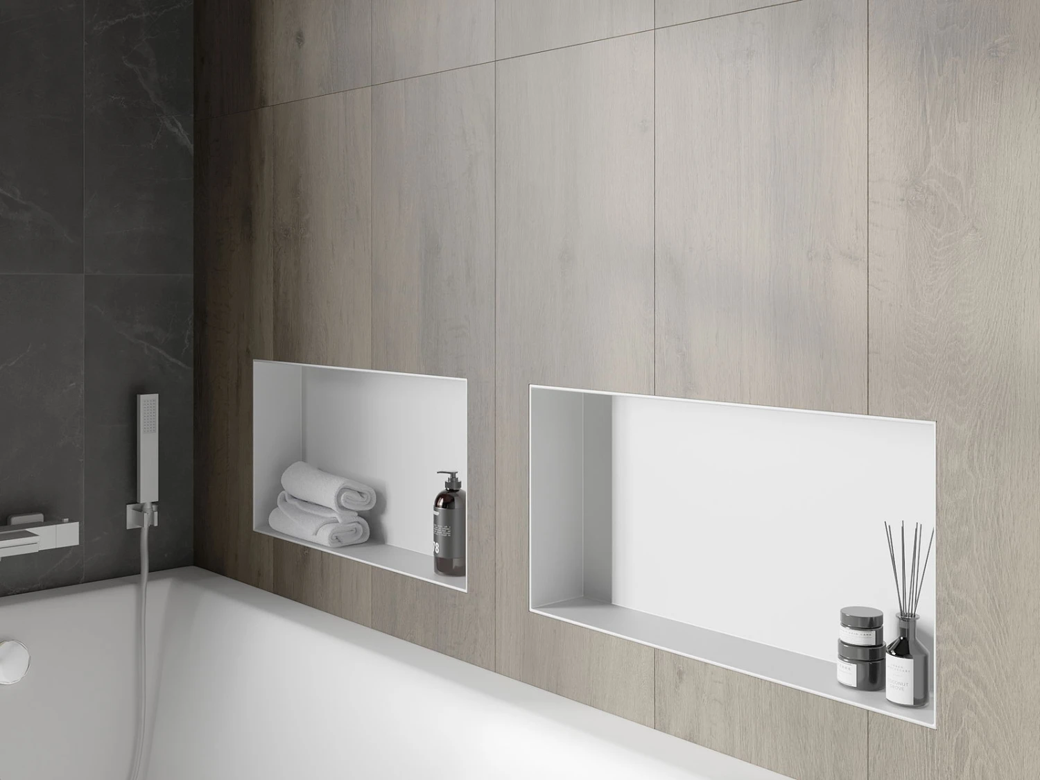 Mexen X-Wall-NR Półka Wnękowa Bez Kołnierza 60 X 30 Cm, Biała - 1921603010 - obrazek 10