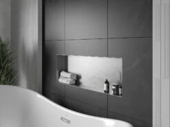 Mexen X-Wall-NR Półka Wnękowa Bez Kołnierza 90 X 30 Cm, Inox - 1911903010