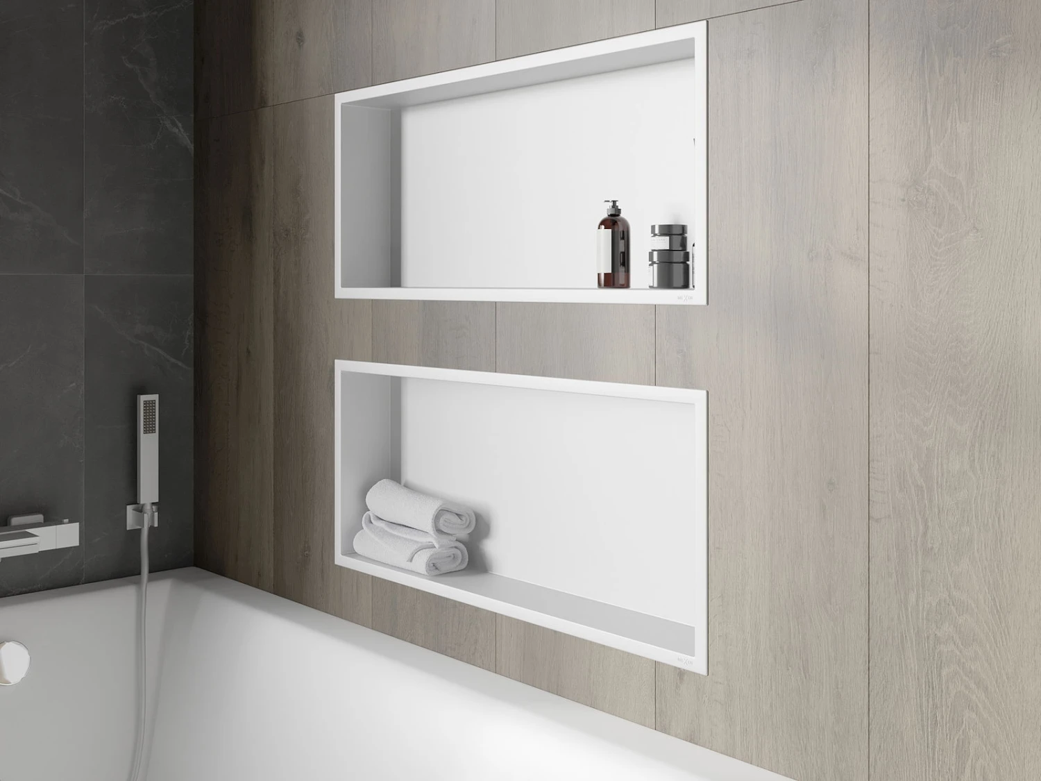 Mexen X-Wall-R Półka Wnękowa Z Kołnierzem 75 X 30 Cm, Biała - 1920753010 - obrazek 11