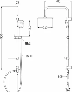 Mexen X33 Kolumna Prysznicowa, Chrom/biała - 798333391-02