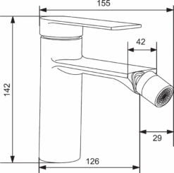 Mexen Zero Bateria Bidetowa Chrom - 71120-00
