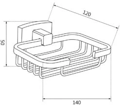Mexen Zoja Mydelniczka, Chrom - 7019151-00